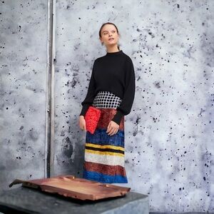 Anthropologie Velvet Skirt